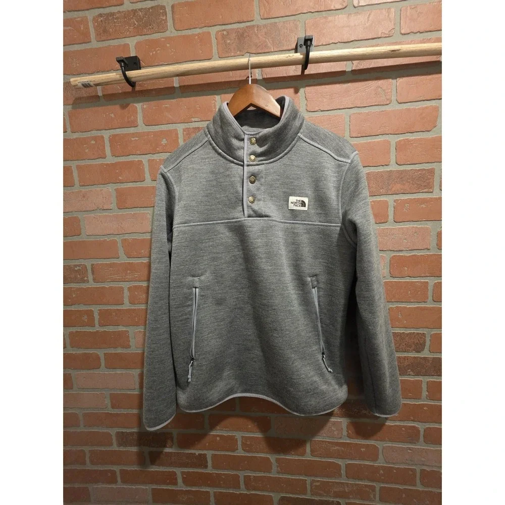 The North Face Men's medium Sherpa Patrol Fleece Sweatshirt 1/4 snap sku 82